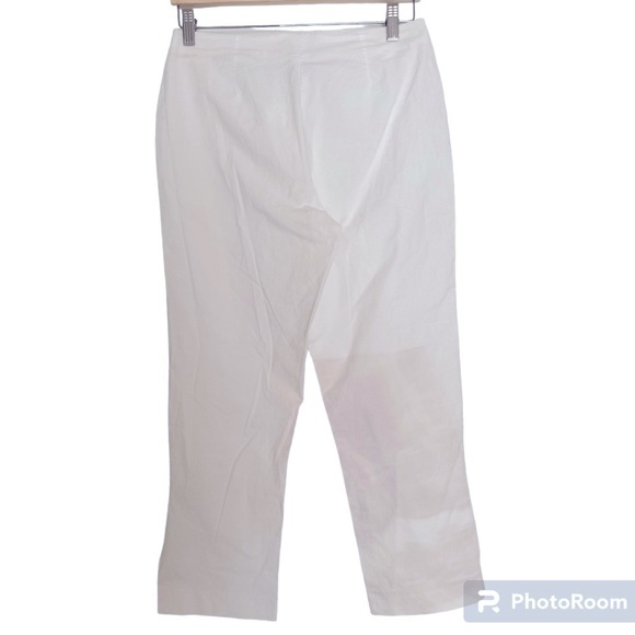 Y2K VINTAGE 2002 GAP FACTORY STORE STRETCH WHITE COTTON PANTS - Picture 6 of 6